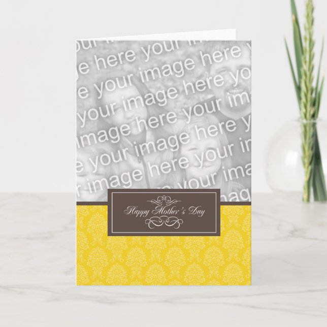 Cartão Placa de dia de as mães (Frente)