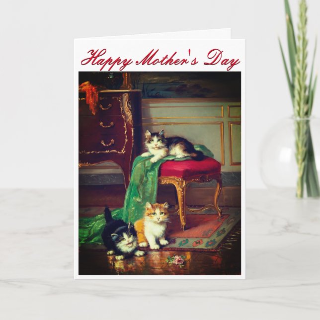 Cartão Placa de dia de as mães (Frente)