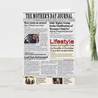 Cartão Placa de dia de as mães