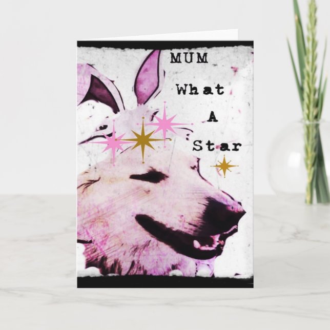 Cartão placa de dia de as mães (Frente)