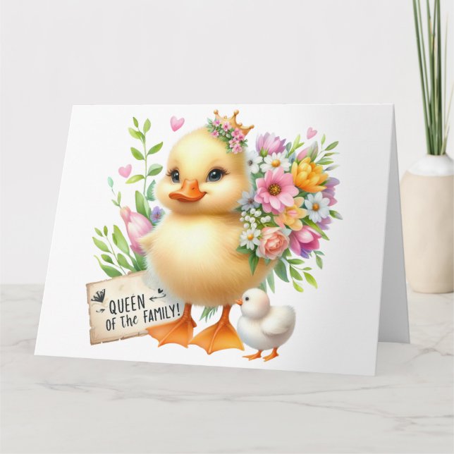 Cartão Placa de Dia de as mães bonito (Frente)