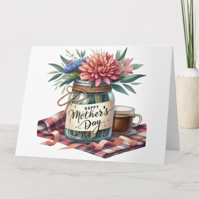 Cartão Placa de Dia de as mães bonito (Frente)