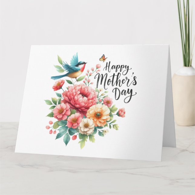 Cartão Placa de Dia de as mães bonito (Frente)