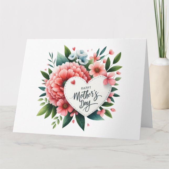 Cartão Placa de Dia de as mães bonito (Frente)