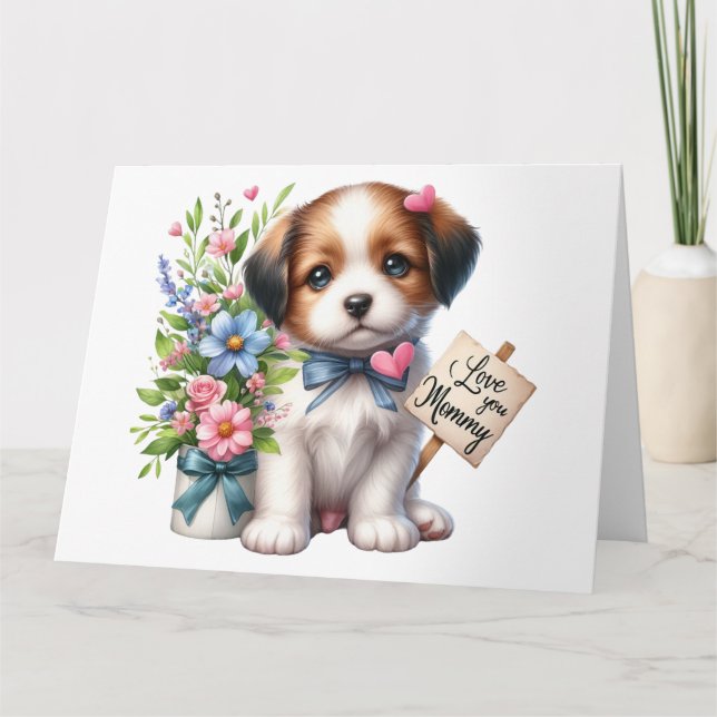 Cartão Placa de Dia de as mães bonito (Frente)