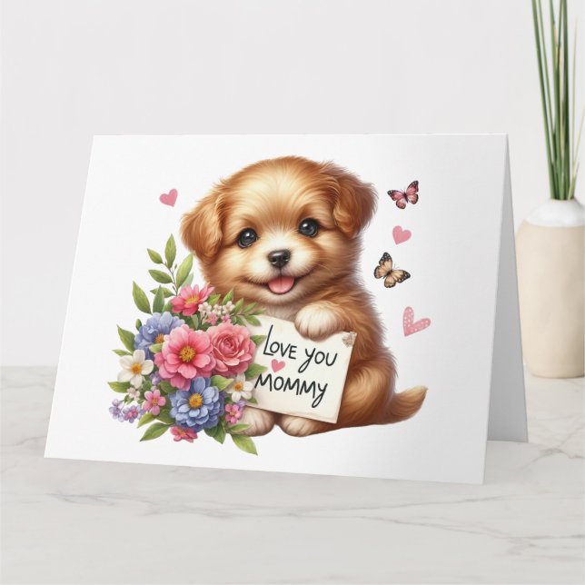 Cartão Placa de Dia de as mães bonito (Frente)