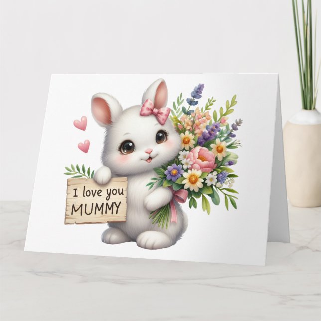 Cartão Placa de Dia de as mães bonito (Frente)