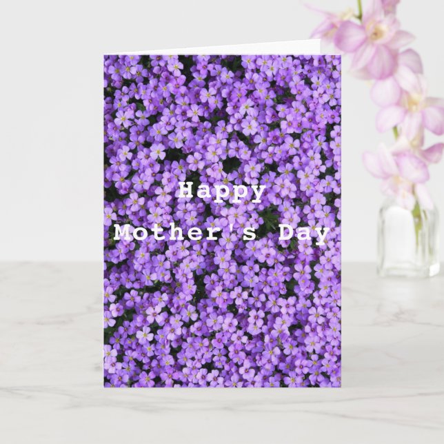 Cartão Placa de dia de as mães com ventilador mais violen (Orquídea)