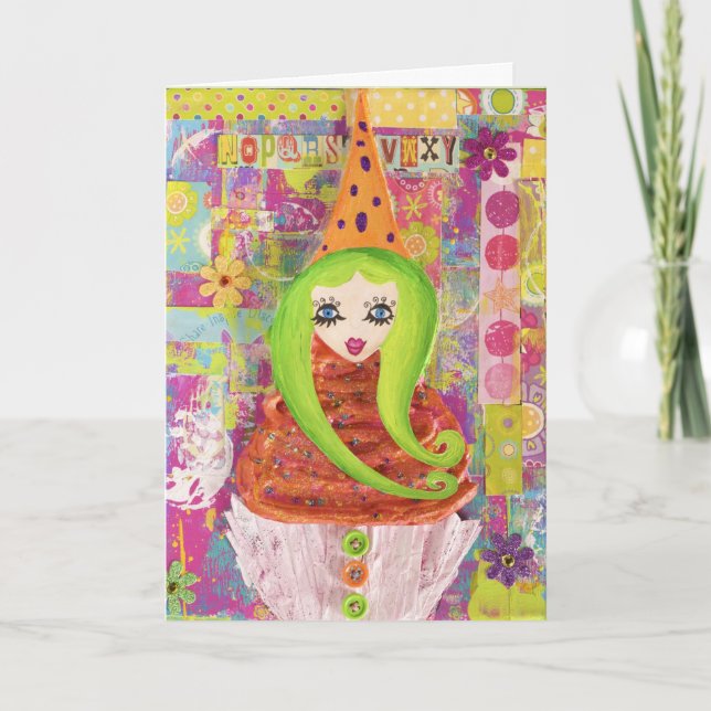 Cartão Placa de Dia de as mães CupKate (Frente)