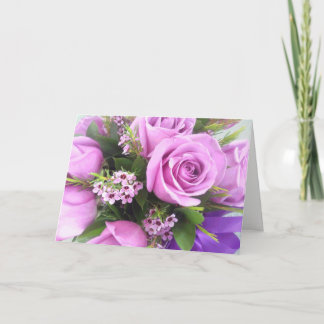 Cartão Placa de Dia de as mães de Buquê antecipado