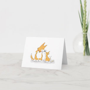 Cartão Placa de Dia de as mães de cãozinho-mãe