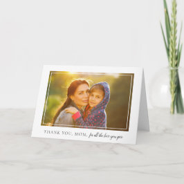 Cartão Placa de Dia de as mães de Fotografia de Quadro El