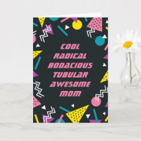 Placa de Dia de as mães de gíria Black Funny 80s