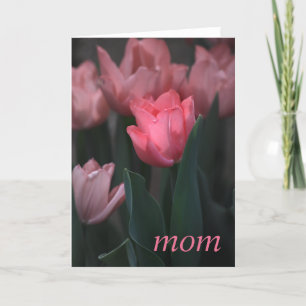 Cartão Placa de Dia de as mães Elegante