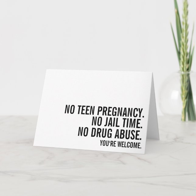 Cartão Placa De Dia de as mães Engraçada Da Filha (Frente)