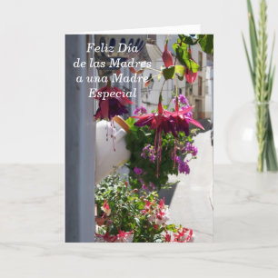 Cartão Placa de Dia de as mães espanhola