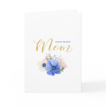 Placa de Dia de as mães Floral de Aquarela