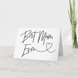 Cartão Placa de Dia de as mães Nunca da Melhor Mãe