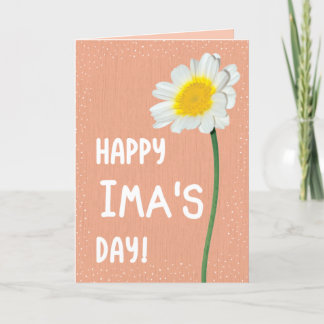 Cartão Placa de dia de as mães para Ima