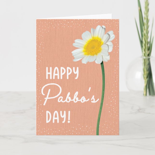 Cartão Placa de dia de as mães para Pabbo (Frente)