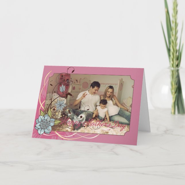 Cartão Placa de dia de as mães - Use sua própria foto (Frente)