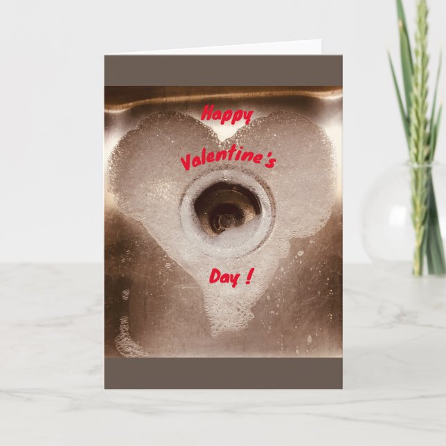 Cartão placa de dia de os namorados (Frente)