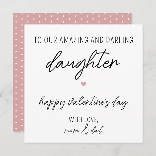 Cartão Placa de Dia de os namorados moderna e bonita para (Frente/Verso)