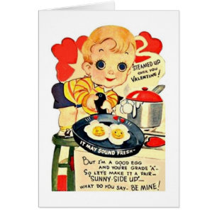 Cartão Placa De Dia de os namorados Vintage Good Egg