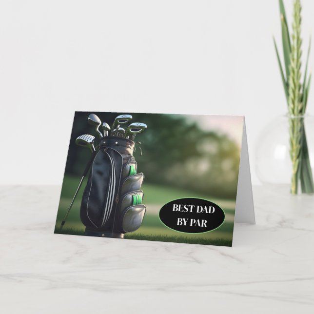 Cartão Placa de dia de os pais (Frente)