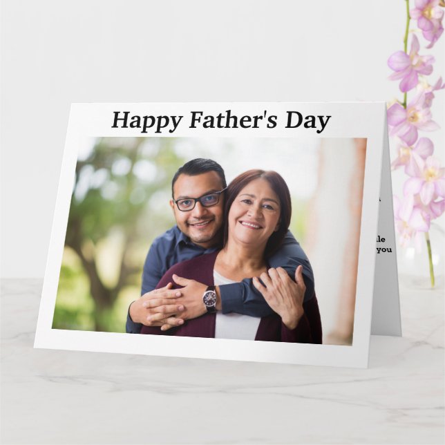 Cartão Placa de dia de os pais (Orquídea)