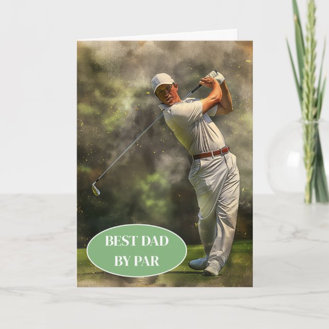 Cartão Placa de dia de os pais (Frente)