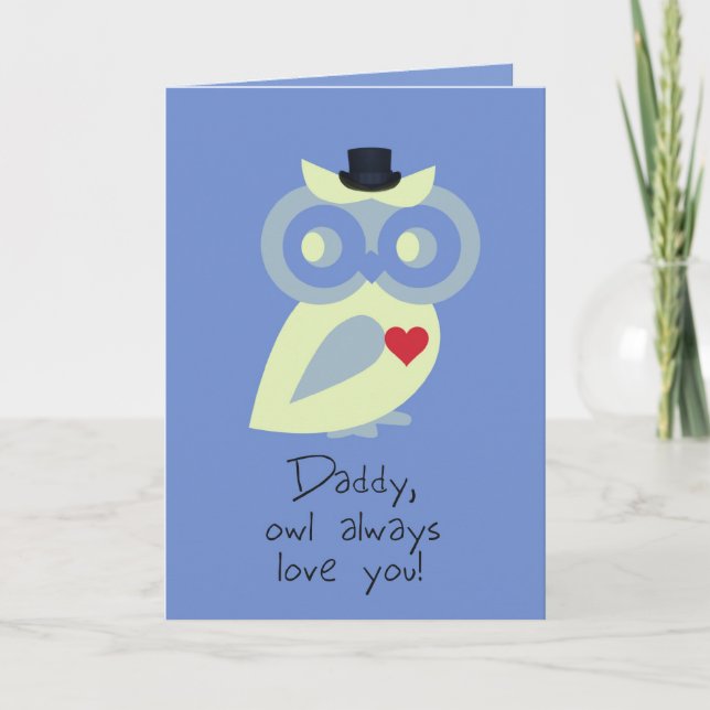 Cartão Placa de Dia de os pais do pai (Frente)