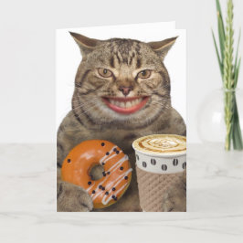 Cartão Placa de Dia de os pais do Pai Cat