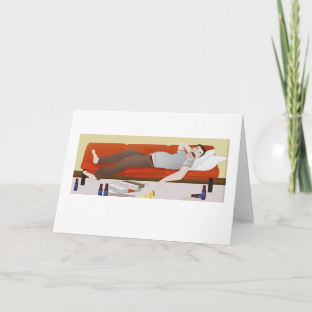 Cartão Placa de Dia de os pais do Pai Deadbeat (Frente)