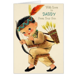 Cartão Placa De Dia de os pais Do Pai Retroativo Do Son