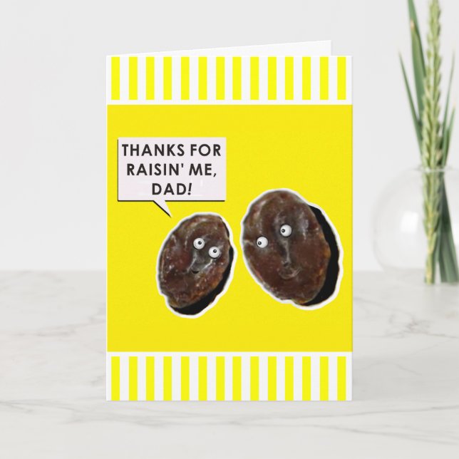 Cartão Placa de Dia de os pais engraçada (Frente)