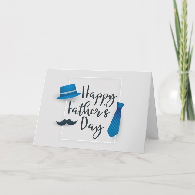 Cartão Placa de Dia de os pais Feliz (Frente)