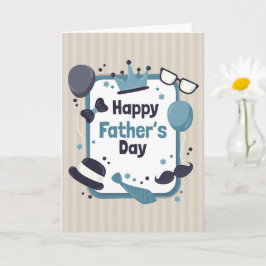 Cartão Placa de Dia de os pais Feliz