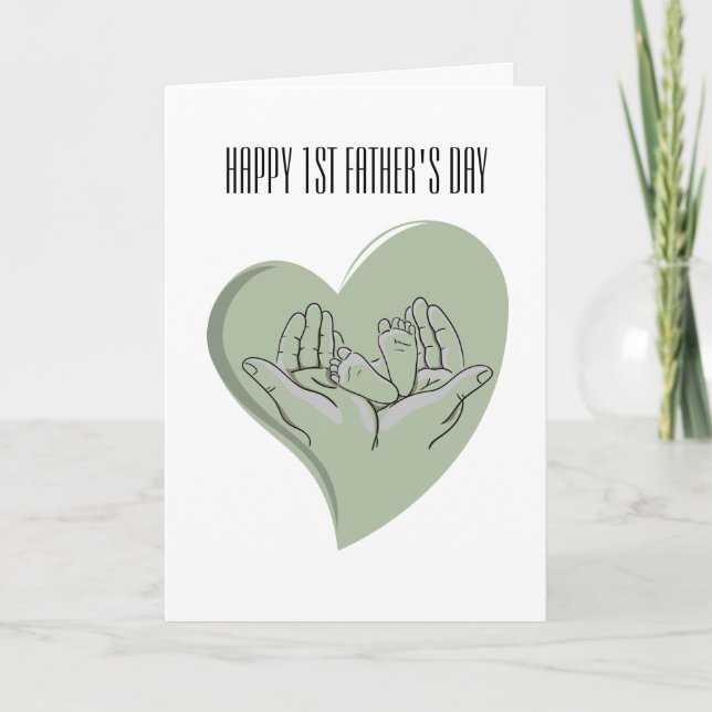 Cartão Placa De Dia de os pais Feliz Para Novo papai (Frente)