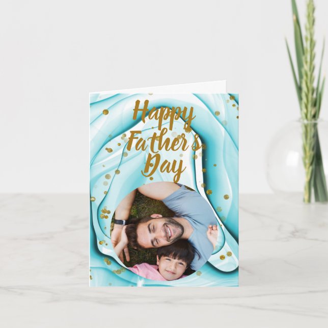 Cartão Placa de Dia de os pais Feliz Personalizada (Frente)