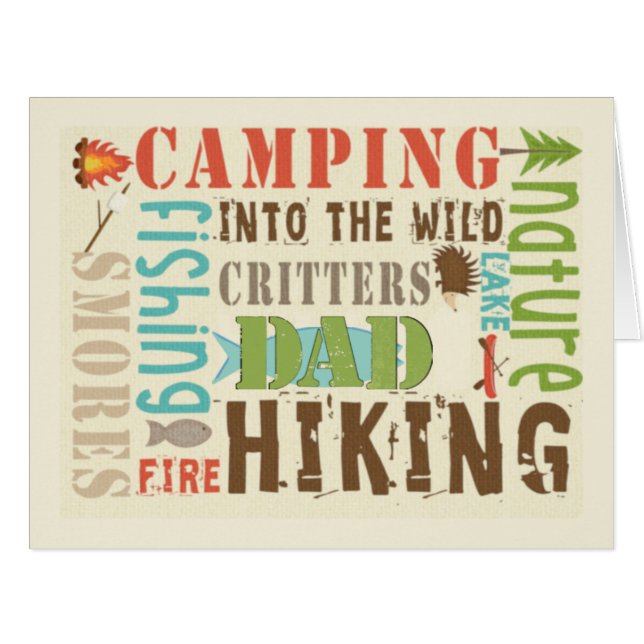 Cartão Placa de Dia de os pais para fora rodada (Frente horizontal)