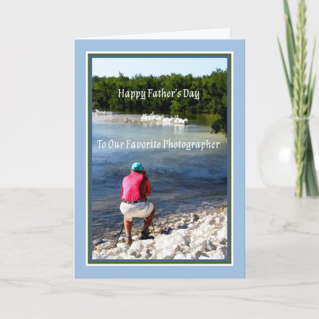 Cartão Placa de dia de os pais para Fotógrafo (Frente)