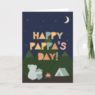 Cartão Placa de dia de os pais para Pappa