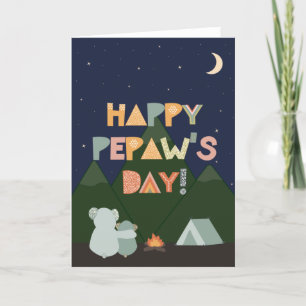 Cartão Placa de dia de os pais para PePaw