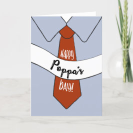 Cartão Placa de dia de os pais para Poppa