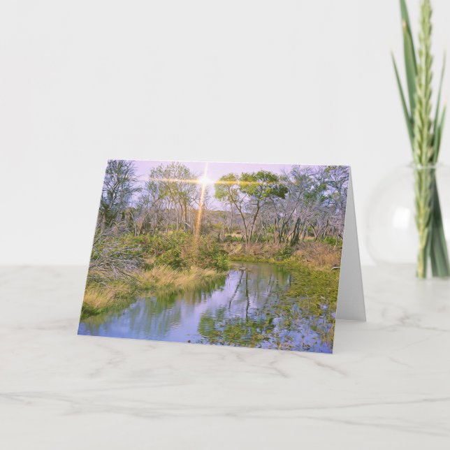 Cartão Placa de Escritura de Água Viva John 7:38 (Frente)