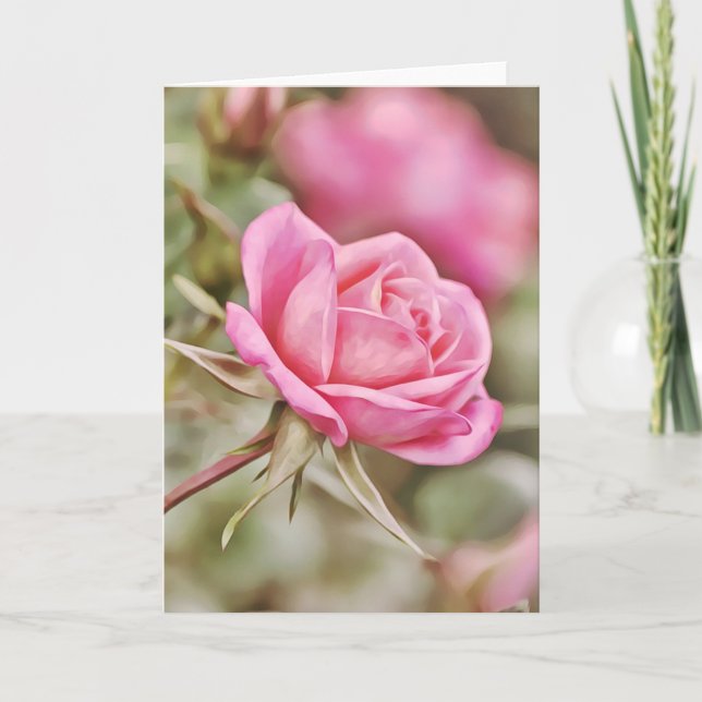 Cartão Placa de Escritura Rosa Rosa Rosa Rosa Escuro 2 Co (Frente)