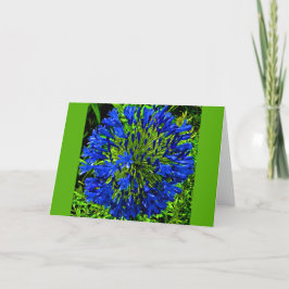 Cartão Placa de esfera do ventilador azul