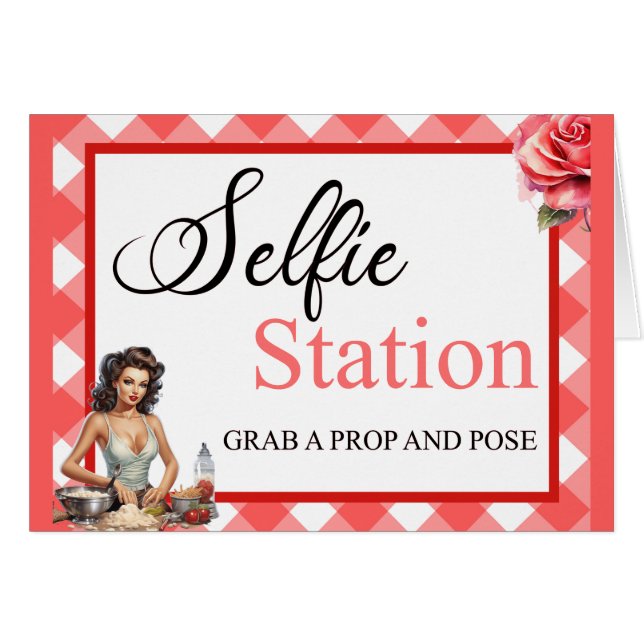 Cartão Placa de Estação de Seleção de Festa de solteira P (Frente horizontal)