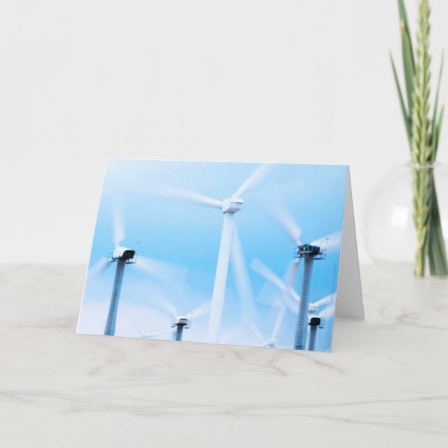 Cartão Placa de fazenda de vento (Frente)